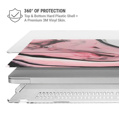 Pink Marble Ink MacBook Air 15in (2023-2025) Case plus Skin